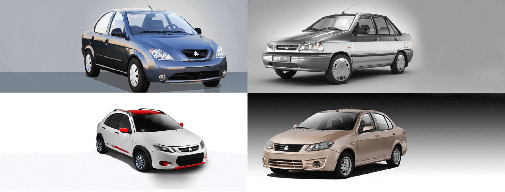 Types of electric and manual windshields for the front and rear of the car